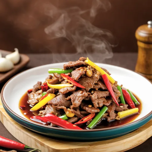 Microwave Beef and Bell Pepper Stir-fry