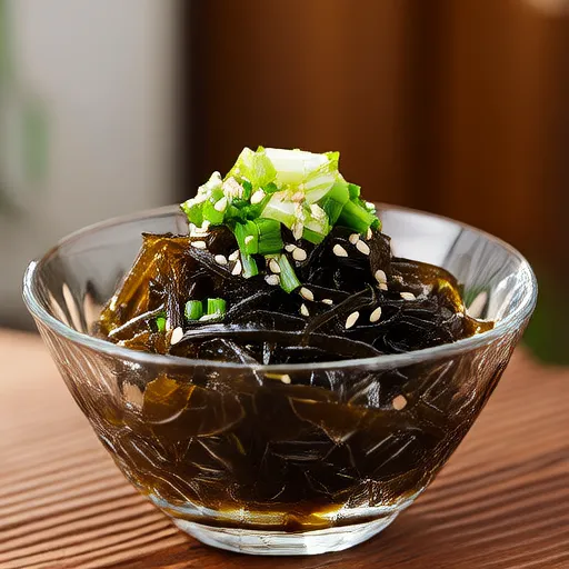 Salada de Geleia de Bolota com Alga Marinha
