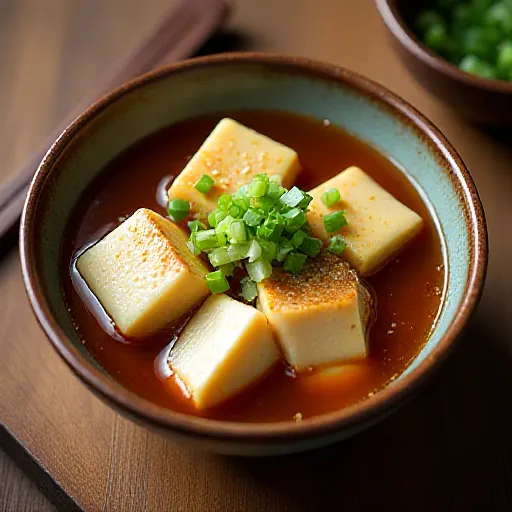 Ensopado simples de cavala enlatada e tofu