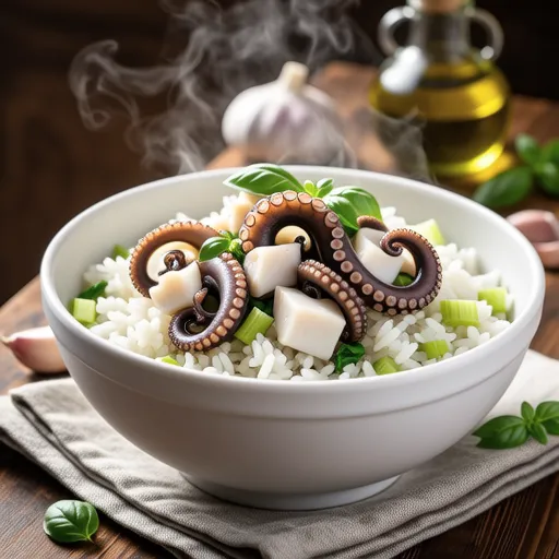 Octopus Basil Rice