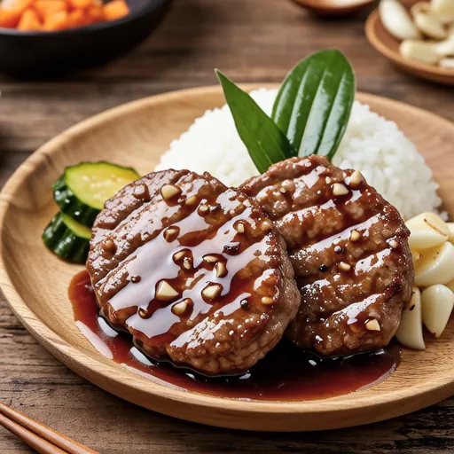 Garlic Soy Sauce Hamburg Steak