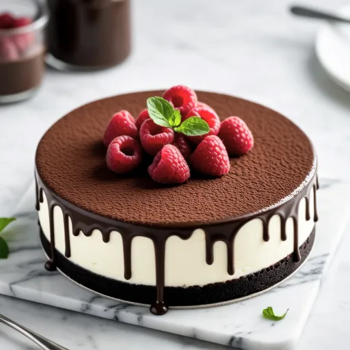 Chocolate Cheese Dome Cake