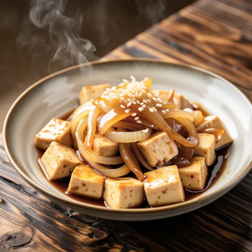 Onion and Fried Tofu with Ponzu Sauce