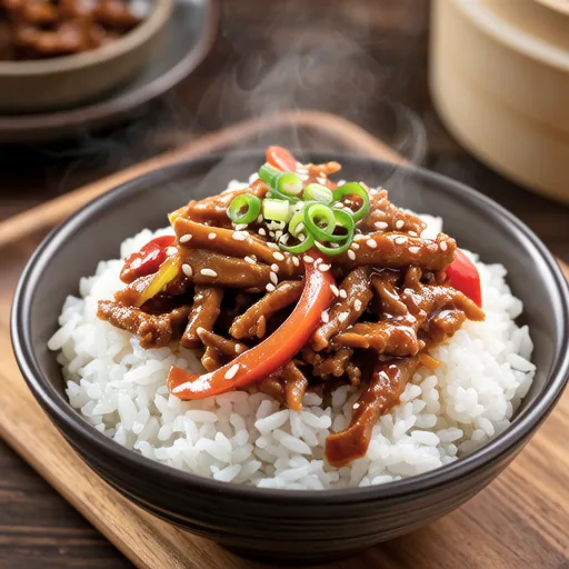 Onion Rice Bowl with Spicy Tuna