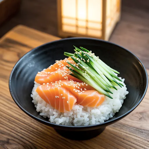 Salted Salmon Chirashi Sushi