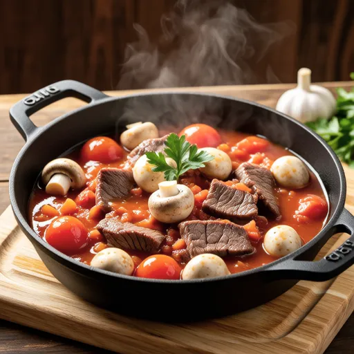 Beef and Mushroom Tomato Stew