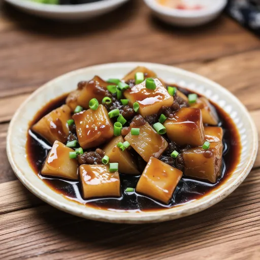 Simmered Taro and Konjac