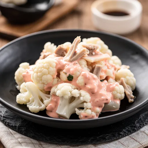 Cauliflower with Red Shiso Mayo