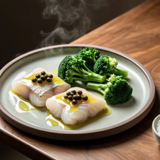 Sautéed Sea Bass and Broccoli with Anchovies