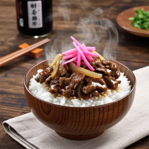 Simple Beef Bowl with Mentsuyu