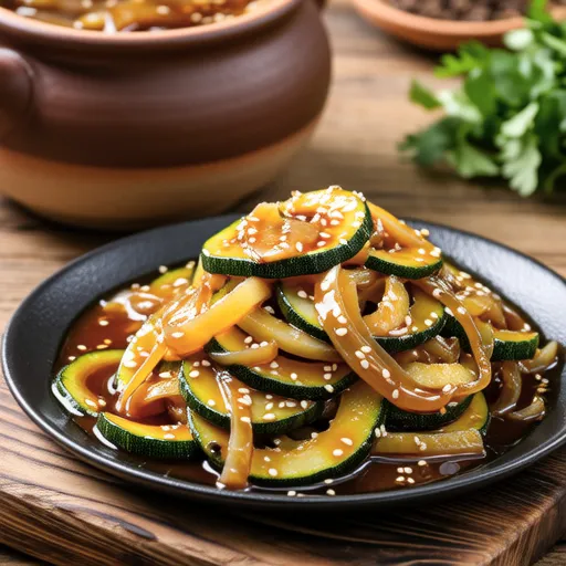 Summer Side Dish: Stir-fried Zucchini with Broth