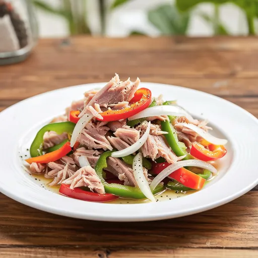 Bell Pepper and Tuna Mayo Mustard Salad