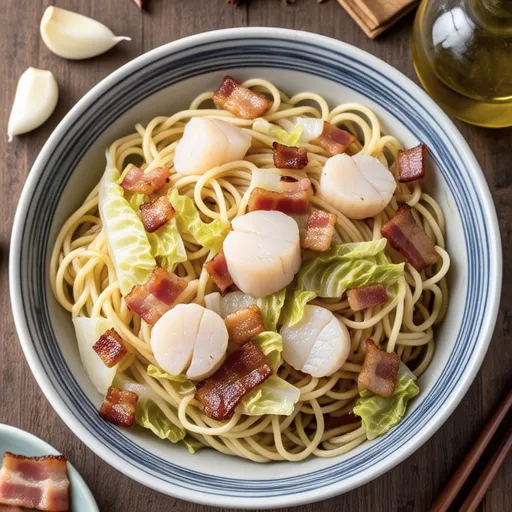 Japanese-style Cabbage and Scallop Peperoncino