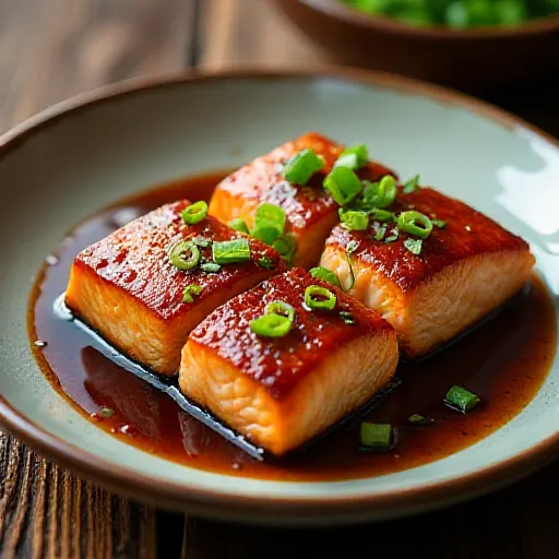 Soy Sauce Braised Salmon