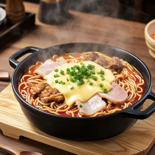 Kimchi Cheese Hot Pot Udon
