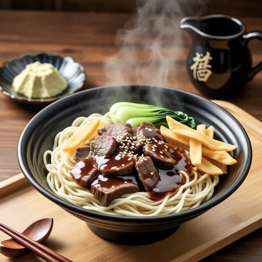 Crispy Burdock and Beef Soy Sauce Somen