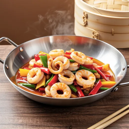 Squid and Vegetables in Sweet Vinegar Sauce