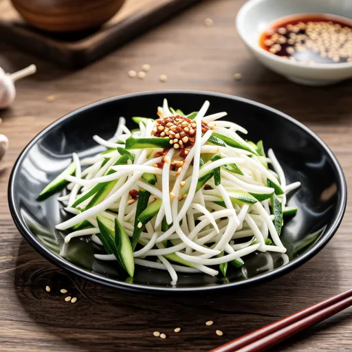 Bean Sprout and Chive Salad
