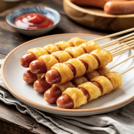 Mini Hot Dogs with Pancake Mix