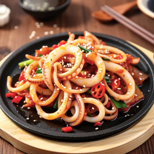 Stir-fried Squid (Ojingeo Bokkeum)