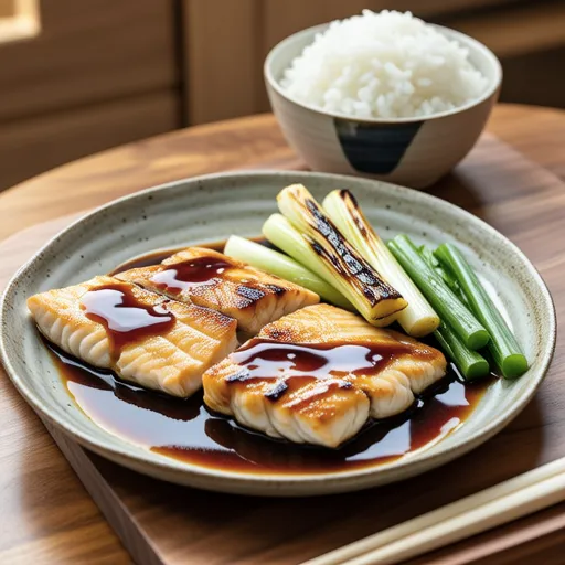 Skipjack Tuna and Green Onion Miso Simmer