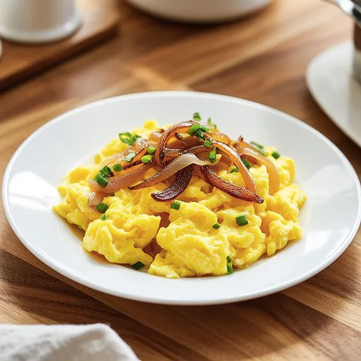 Onion Scrambled Eggs for Kids