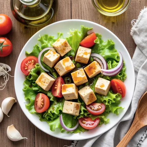 Tomato Tofu Salad for Diet