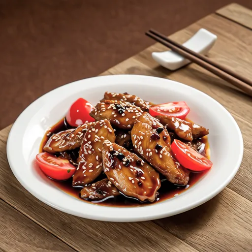 Chicken Breast and Tomato Kimchi Stir-fry