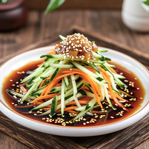 Nagaimo and Cucumber with Zha Cai