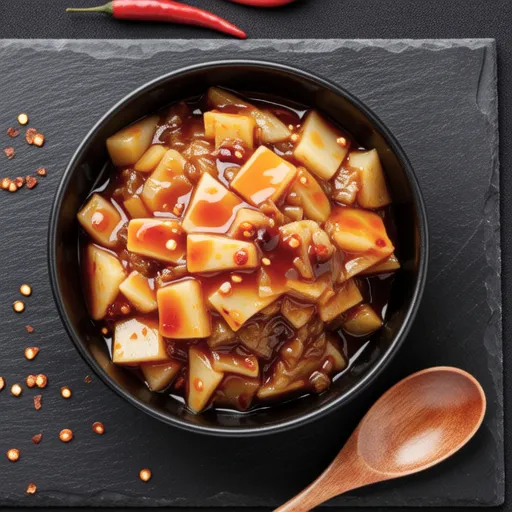 Spicy Stir-fried Daikon and Konjac