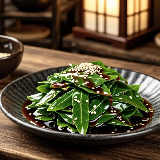 Shiso Leaves with Sesame Sauce