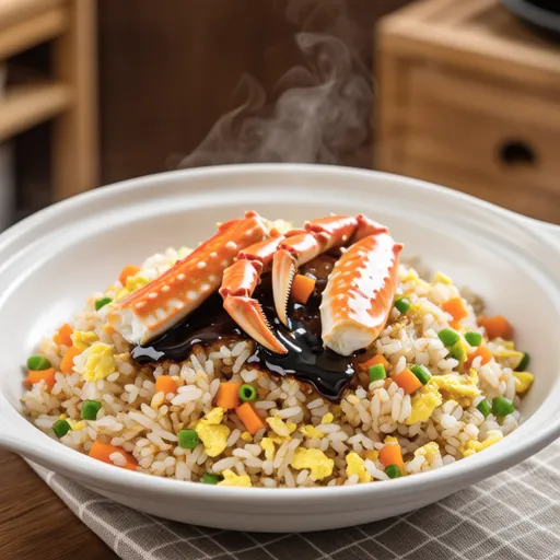 Chinese Crab Fried Rice with Oyster Sauce