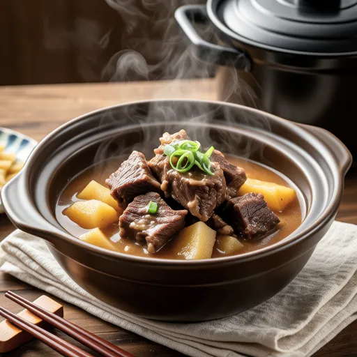 Beef Tendon Stew in Rice Cooker