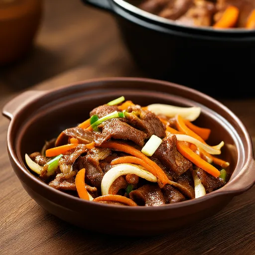 牛肉ときのこの中華風炒め
