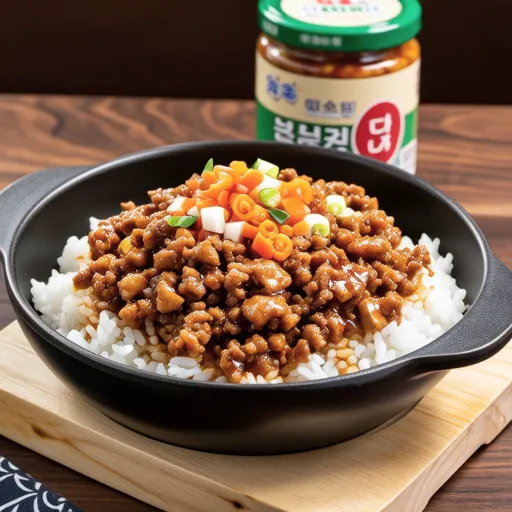 Simple Pork Kimchi Rice Bowl