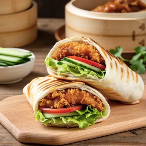 Beijing Duck Style Wrap Rolls