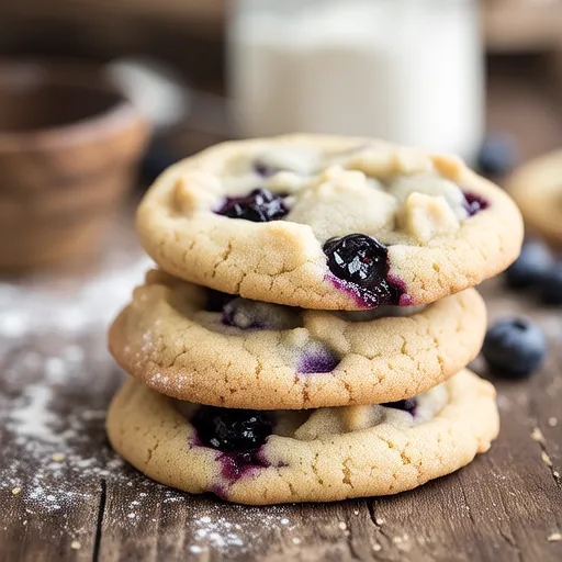 Blueberry Jam Crumble Cookies