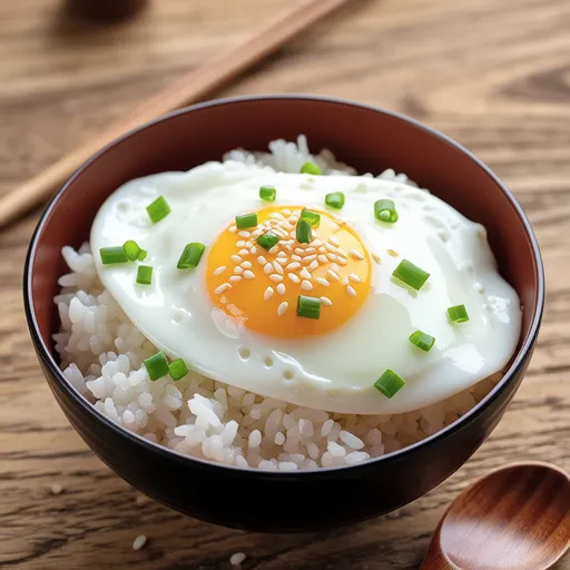 Fluffy Natto Egg Rice Bowl