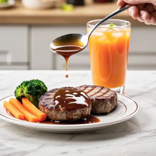 Carrot Tofu Steak & Carrot Juice