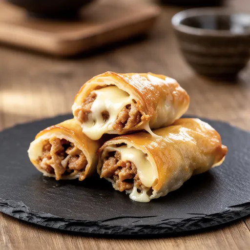 Chikuwa and Cheese Pork Rolls