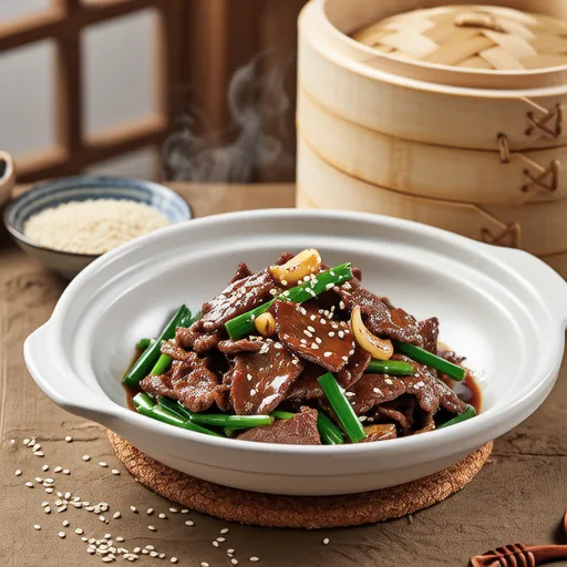 Beef Stir-fry with Garlic Scapes