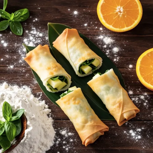Mentai Potato Shiso Spring Rolls
