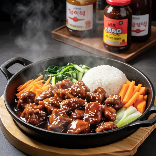 Dak Galbi (Korean Spicy Stir-fried Chicken)