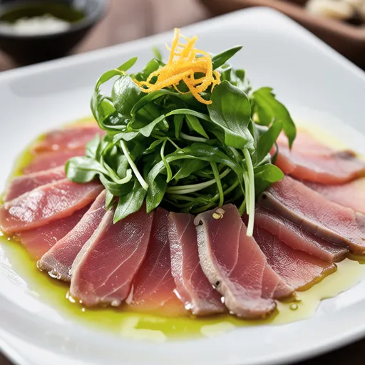 Tuna Carpaccio with Sansho Flavor