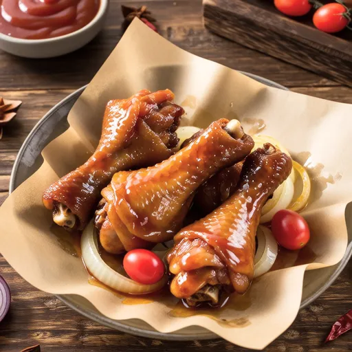 Wrapped Microwave Sweet and Sour Chicken
