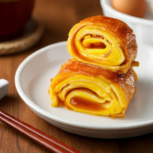 Omelette roulée à la japonaise