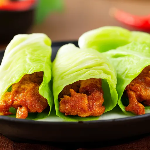 雞肉捲生菜捲