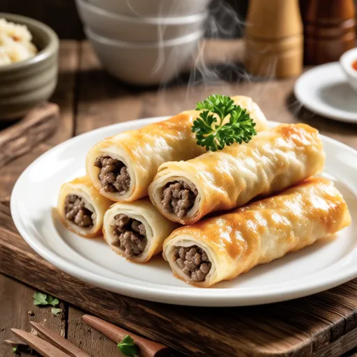 Mashed Potato Beef Rolls