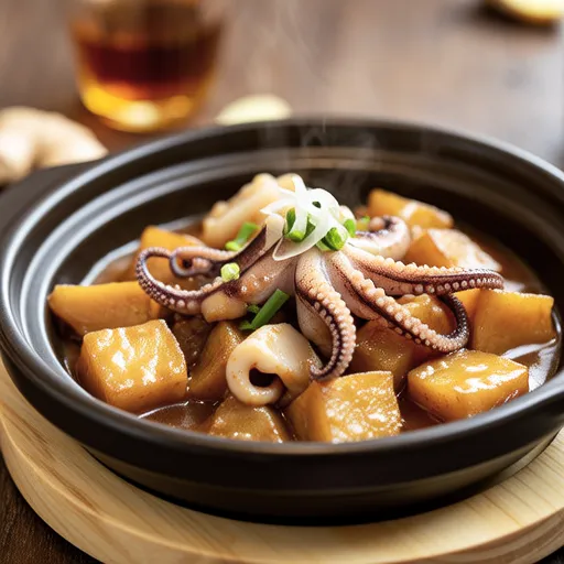 Simmered Taro and Squid