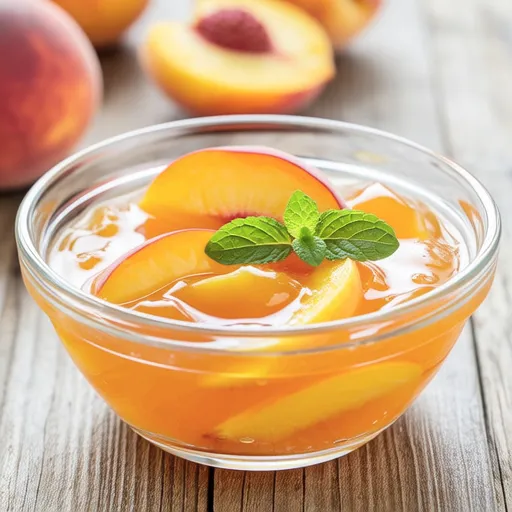 Homemade Peach Pudding
